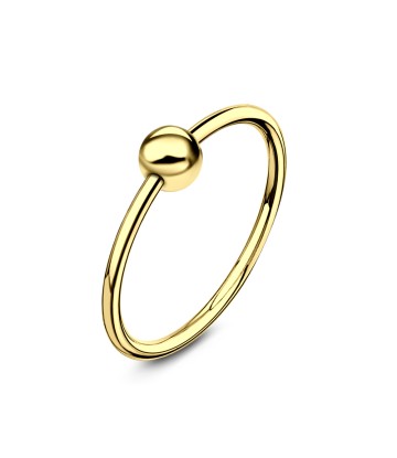 Gold Plated Silver Ball Nose Ring NSKR-62-GP